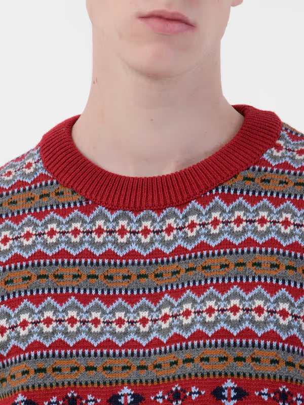 Albion Men’s Pullover Sweater – Soft,  Long Sleeve Knit for Everyday Wear_RANI PINK