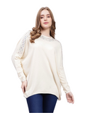 Premium Women’s Sweater - Stylish & Warm Winter Wear - Off White