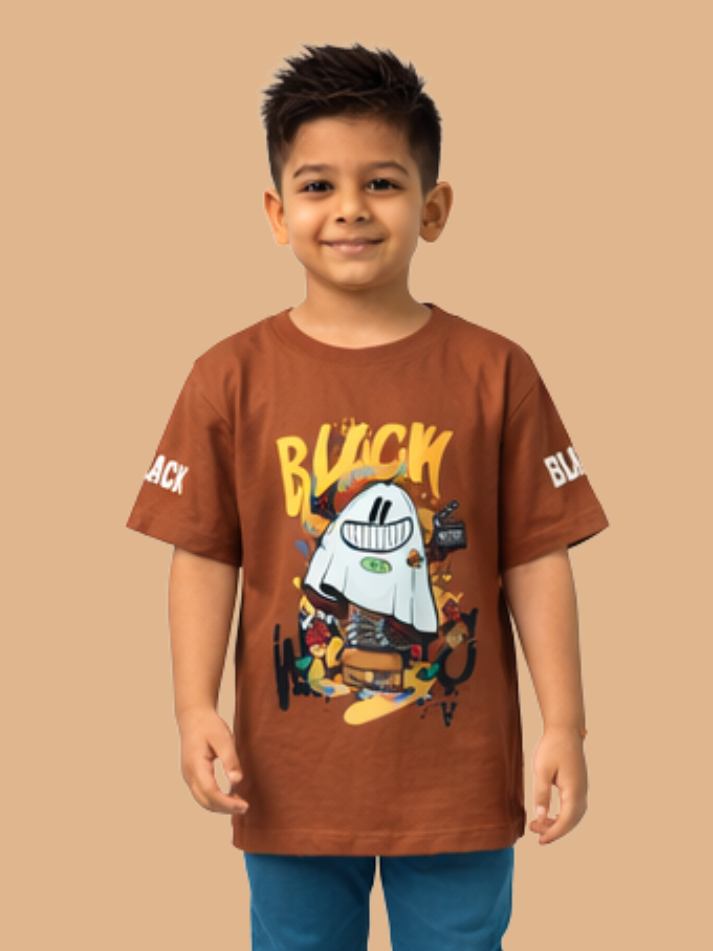 Albion Printed Cotton Kids T-Shirt – Premium Quality Soft Fabric Tee