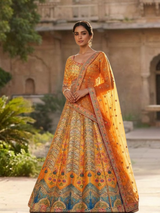 Albion Women’s Ethnic Designer Lehenga Set