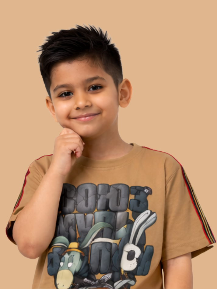 Albion Kids Graphic Tee – Soft & Skin Friendly Cotton T-Shirt