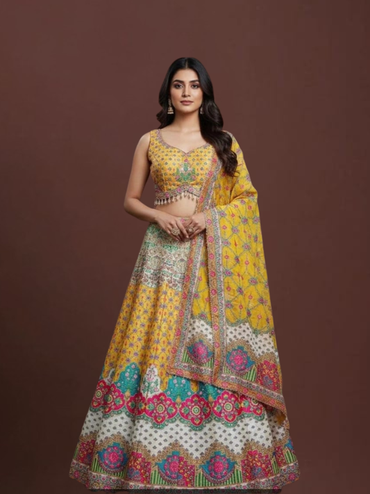 Albion Lehenga Choli Set for Engagement & Party Wear