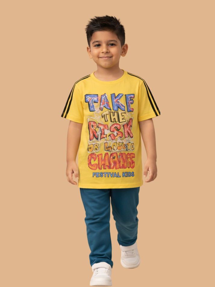 Albion Trendy Kids T-Shirt – Modern Style Comfortable Outfit for Kids
