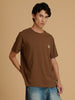 Albion Premium Dark Brown Men’s T-Shirt – Stylish & Comfortable
