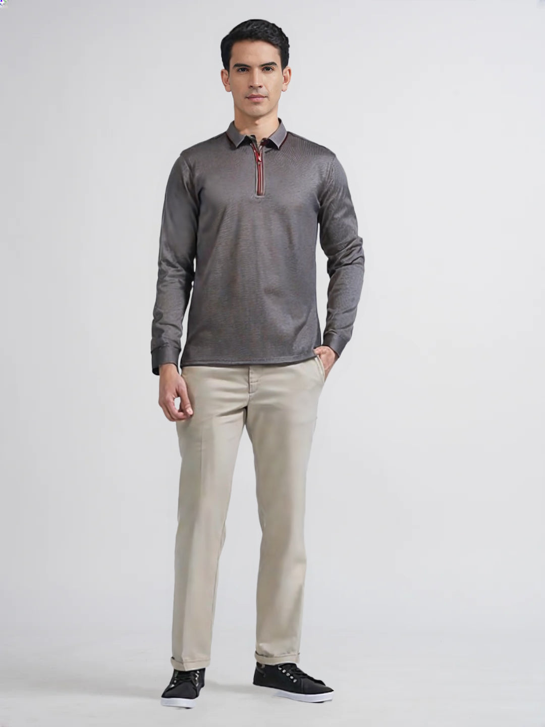 Albion Premium Men's Winter Casual Fawn T-Shirt