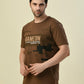 Albion Premium Cyan D.Brown Men T-Shirt