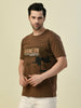 Albion Premium Cyan D.Brown Men T-Shirt