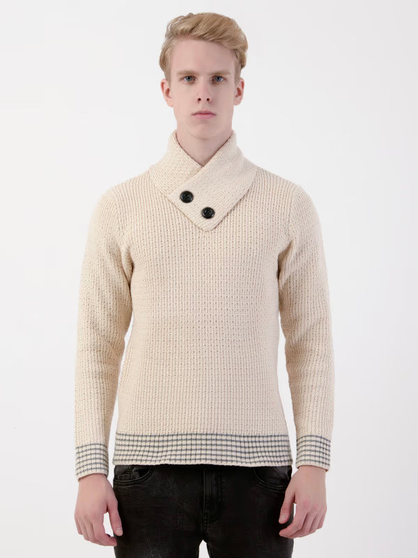 Albion Mens Cream Pullover