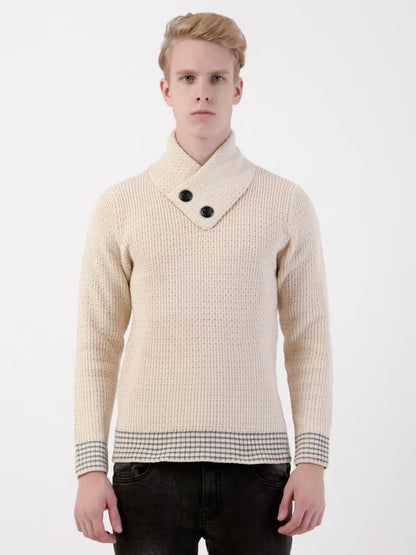 Albion Mens Cream Pullover