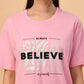 Albion Premium Ladies L.Pink Regular T-Shirt
