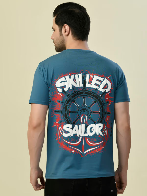 Albion Premium Cyan Teal Men T-Shirt