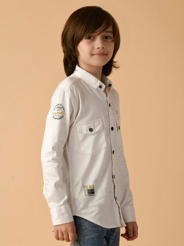 Albion Premium Boys White Shirt