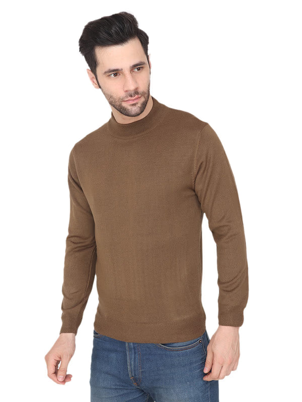 Albion Mens Winter Fawn Pullover – Full Sleeve Sweater