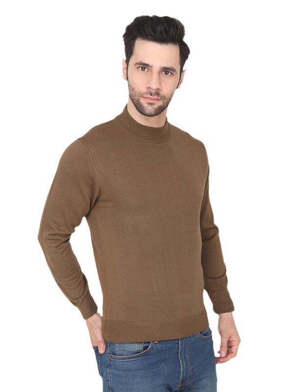 Albion Mens Winter Fawn Pullover – Full Sleeve Sweater
