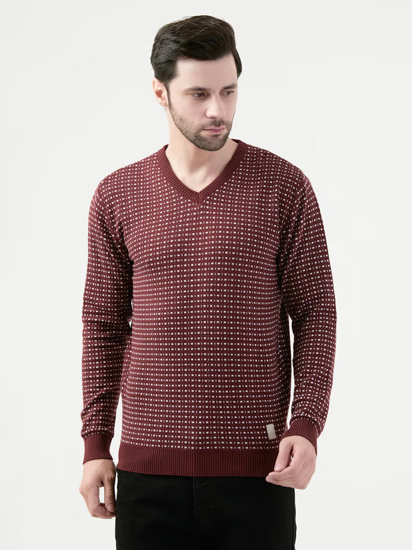 Albion Mens Wine Pullover – Full Sleeve Winter Wear