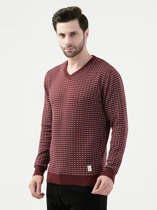 Albion Mens Wine Pullover – Full Sleeve Winter Wear