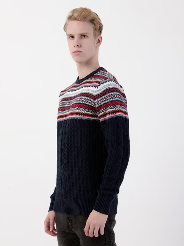 Albion Men’s Soft Knit Pullover – Casual Everyday Style SKY Blue