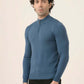 Albion Men’s Pullover Sweater – Soft,  Long Sleeve Knit for Everyday Wear_Blue