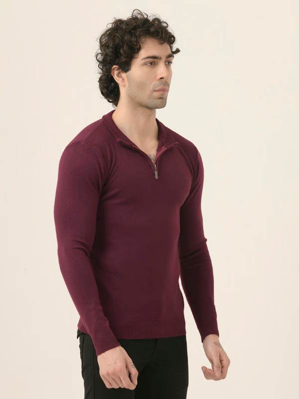 Albion Men’s Classic Fit Pullover – Durable, Stylish, and Comfortable_Wine
