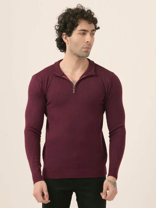 Albion Men’s Classic Fit Pullover – Durable, Stylish, and Comfortable_Wine