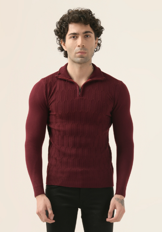 Albion Men’s Classic Fit Pullover – Durable, Stylish, and Comfortable_marron