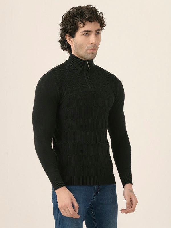 Albion Men’s Warm Pullover Sweater – Fall/Winter Essential_black