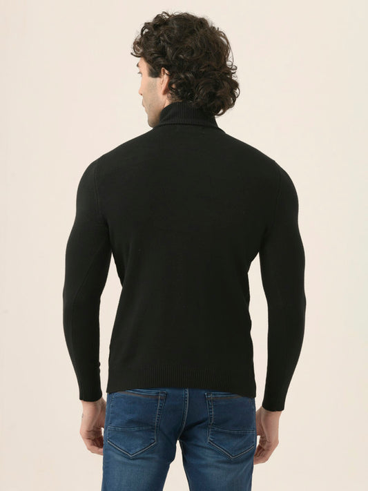 Albion Men’s Warm Pullover Sweater – Fall/Winter Essential_black