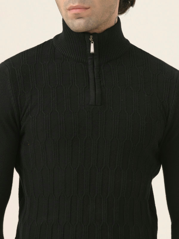 Albion Men’s Warm Pullover Sweater – Fall/Winter Essential_black