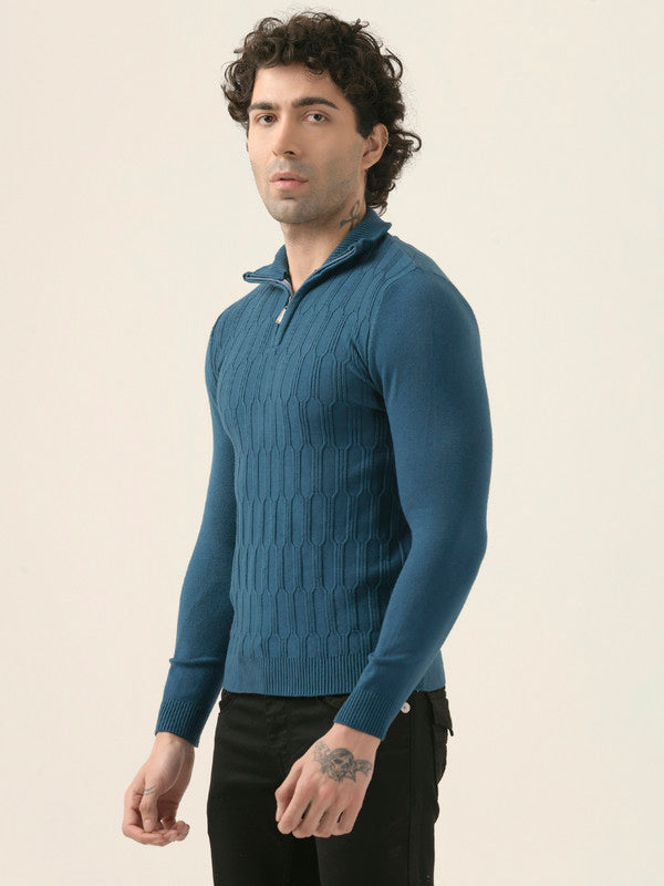 Albion Men’s Warm Pullover Sweater – Fall/Winter Essential_darker blue