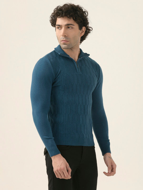 Albion Men’s Warm Pullover Sweater – Fall/Winter Essential_darker blue
