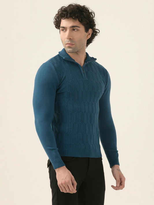 Albion Men’s Warm Pullover Sweater – Fall/Winter Essential_darker blue