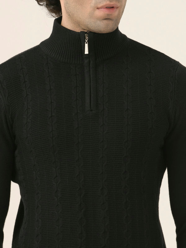 Albion Men’s Casual Pullover – Comfortable Knit Top for Work or Weekend_black