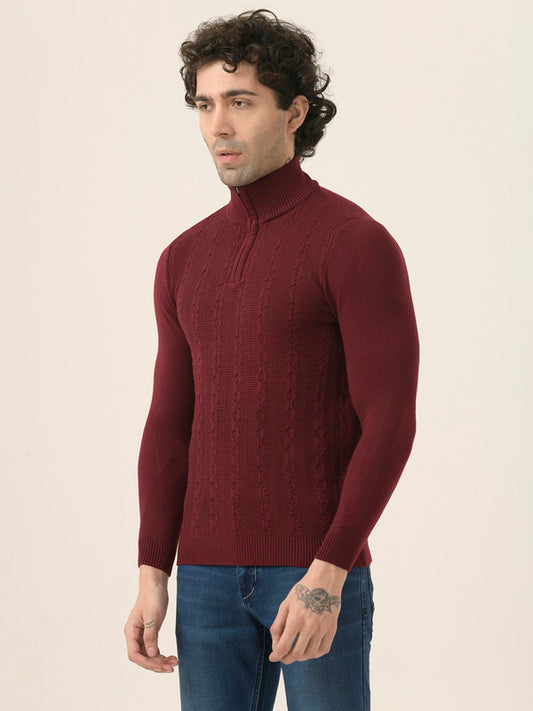 Albion Men’s Classic Fit Pullover – Durable, Stylish, and Comfortable_Wine