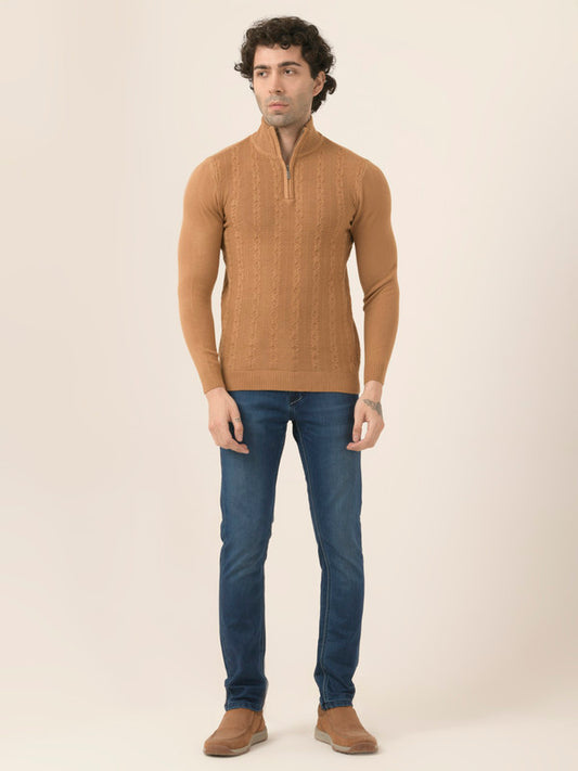 Albion Men’s Lightweight Pullover – Comfortable & Stylish Fit_Musturd
