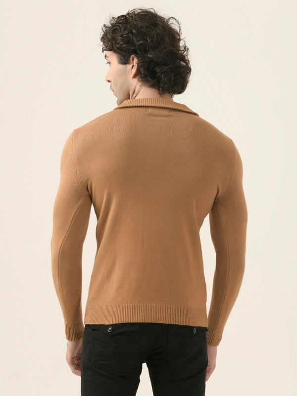 Albion Men’s Soft Knit Pullover – Casual Everyday Style_brown