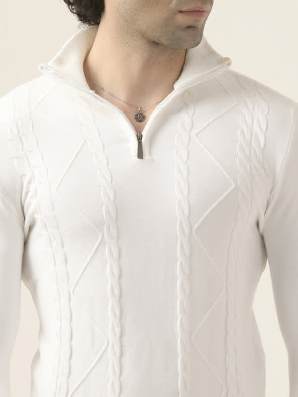 Albion Men’s Lightweight Pullover – Comfortable & Stylish Fit_White
