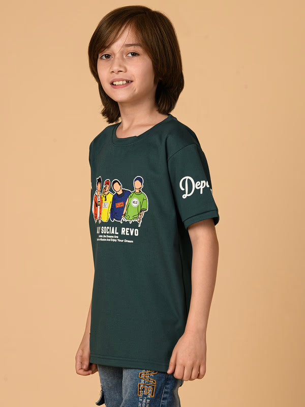 Albion Cotton Soft Boys T-Shirt – Stylish & Durable"