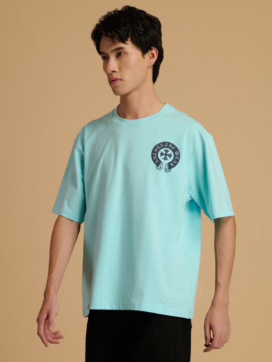 ALBION Men’s Stretchable T-Shirt - Perfect Fit Everyday Wear - Aqua