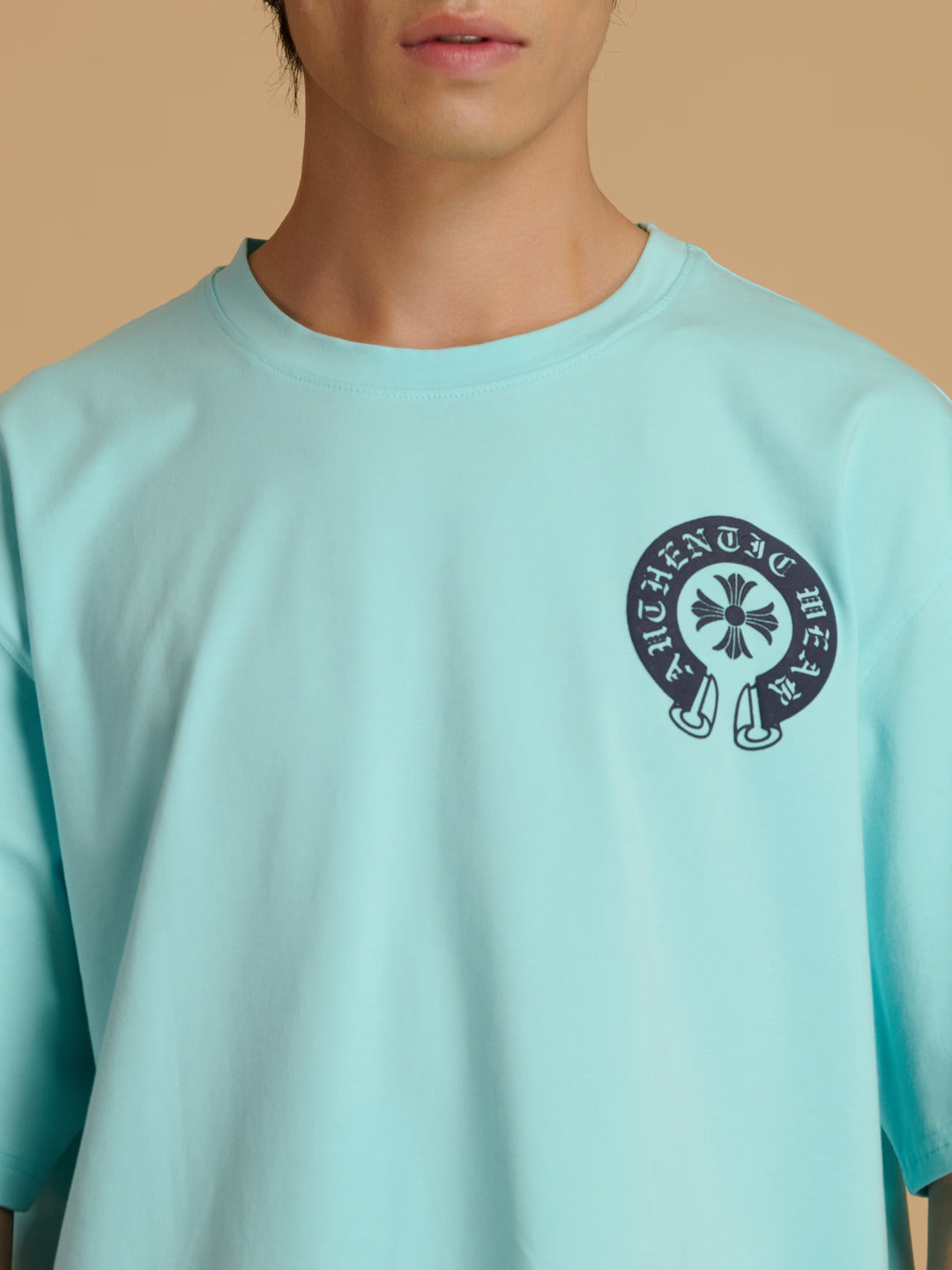 ALBION Men’s Stretchable T-Shirt - Perfect Fit Everyday Wear - Aqua