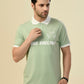 ALBION Men’s Vintage T-Shirt - Retro Look & Comfortable Fit - Green