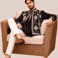 Albion Men’s Royal Ethnic Indo-Western Suit with Modern Designer Style