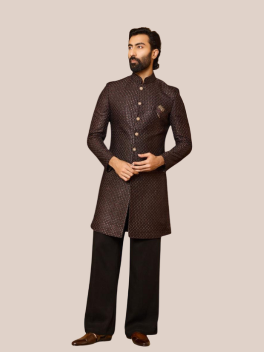 Albion Men’s Elegant Indo-Western Ethnic Suit – Party & Festive Wear
