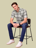 Albion Mint Green Check Shirt – Premium Casual Summer Shirt for Men