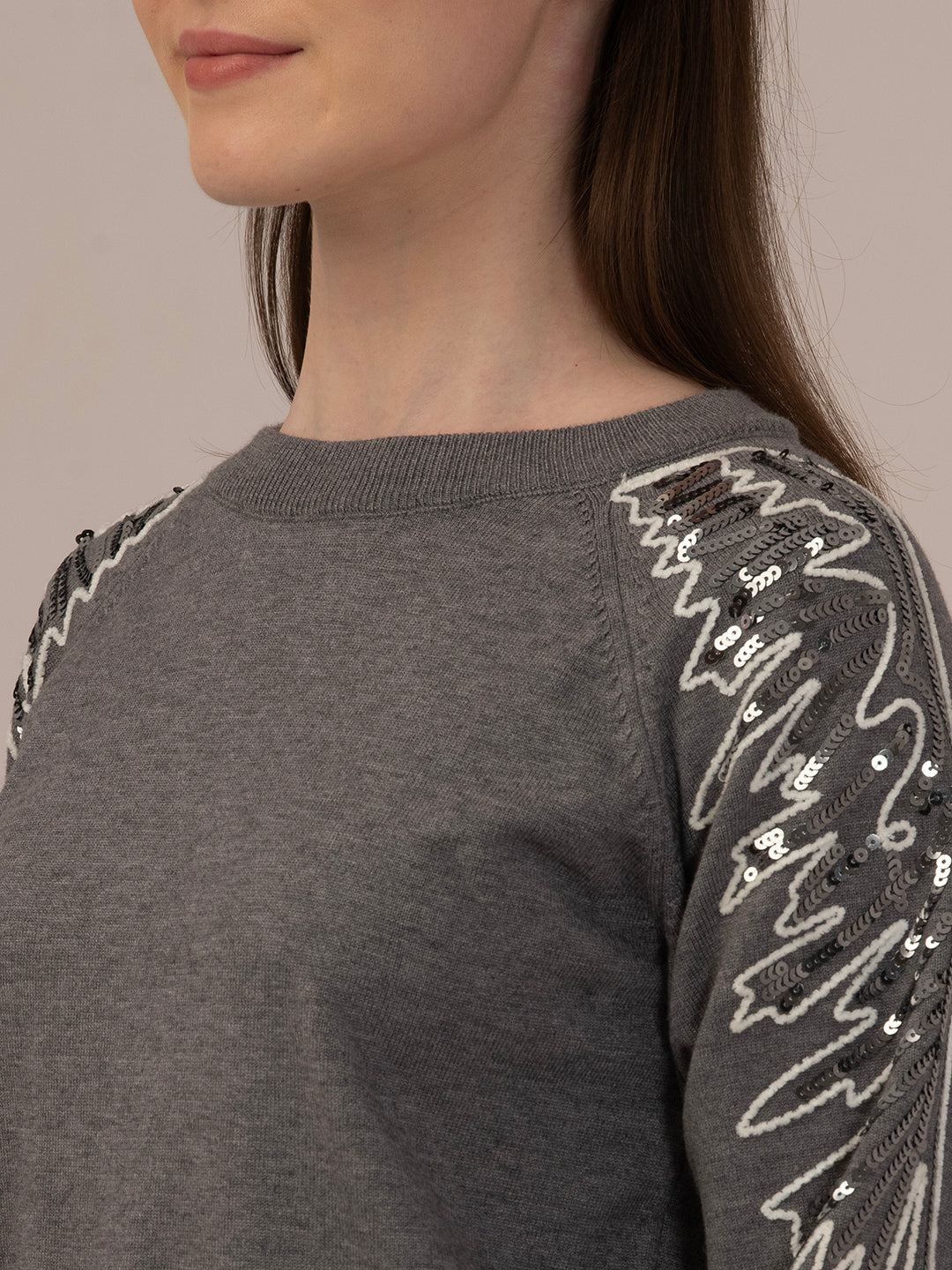 Albion Ladies Winter Sweatshirt – Comfortable Grey Winter Wear