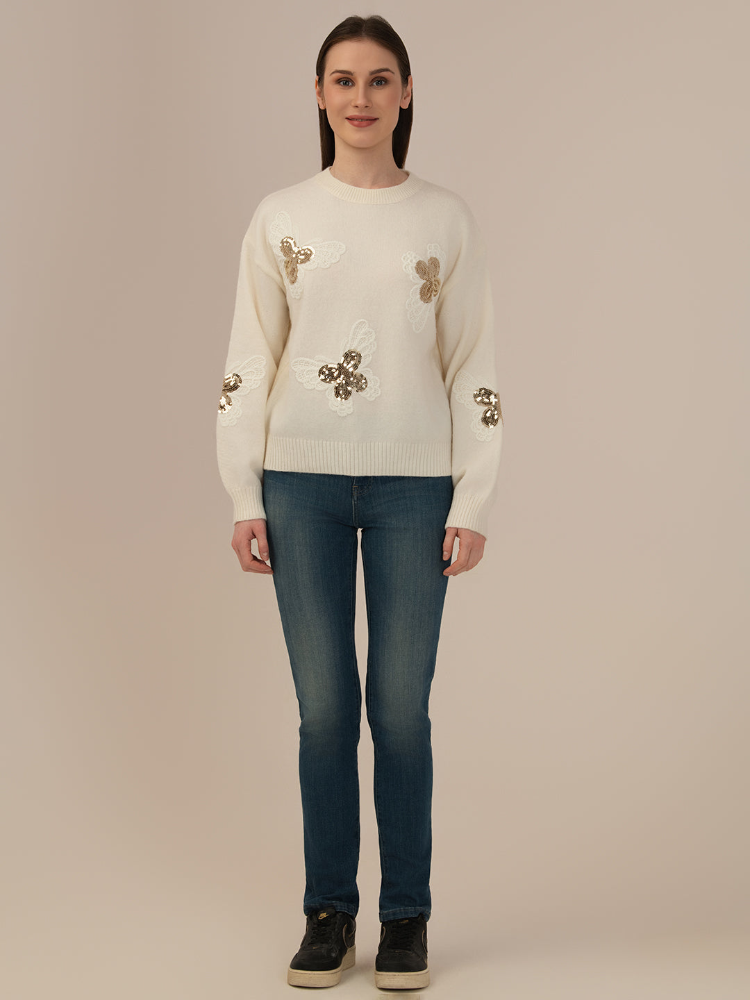 Albion Women’s Premium Woollen Sweater – Soft & Warm Winter Wear