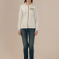 Albion Ladies White Winter Hoodie Cozy & Warm Winter Wear
