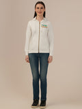 Albion Ladies White Winter Hoodie Cozy & Warm Winter Wear