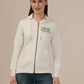 Albion Ladies White Winter Hoodie Cozy & Warm Winter Wear