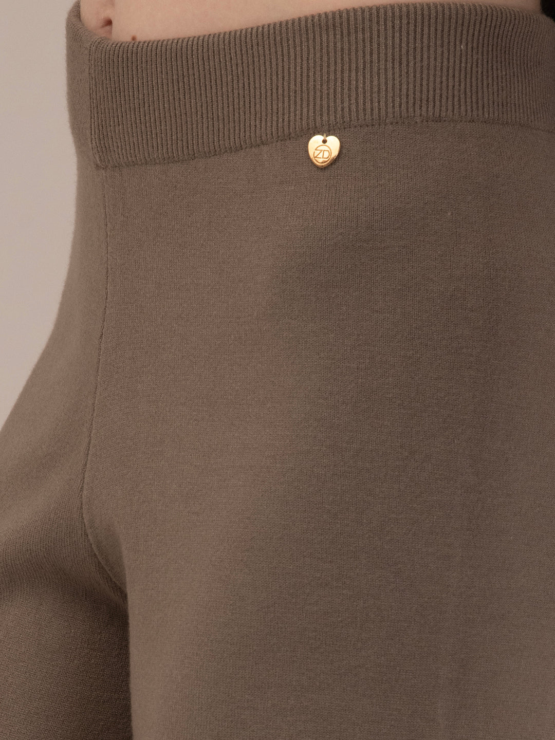 Women’s Premium Woollen Top & Bottom Set – Elegant Albion Collection_BROWN