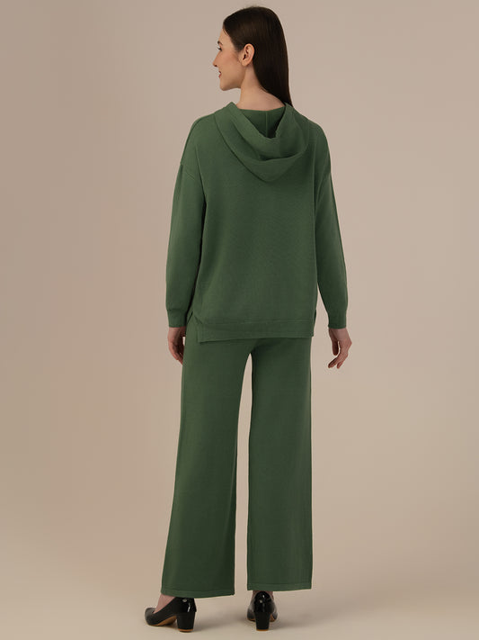 Albion Women’s Winter Woollen Co-ord Set – Comfortable & Chic_GREEN